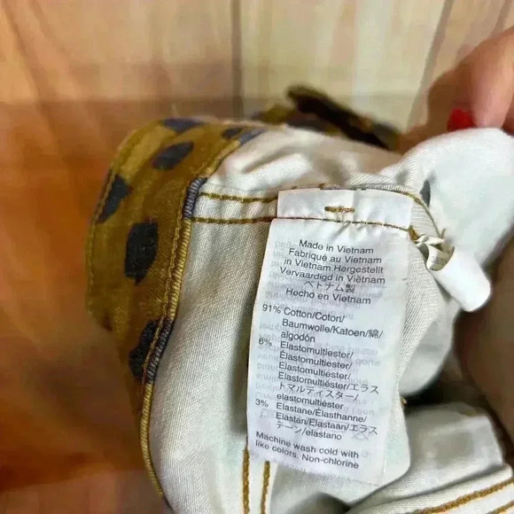 Madewell Mid-Rise Skinny Jeams in Painted Dot Leopard size 26 - Picture 7 of 9